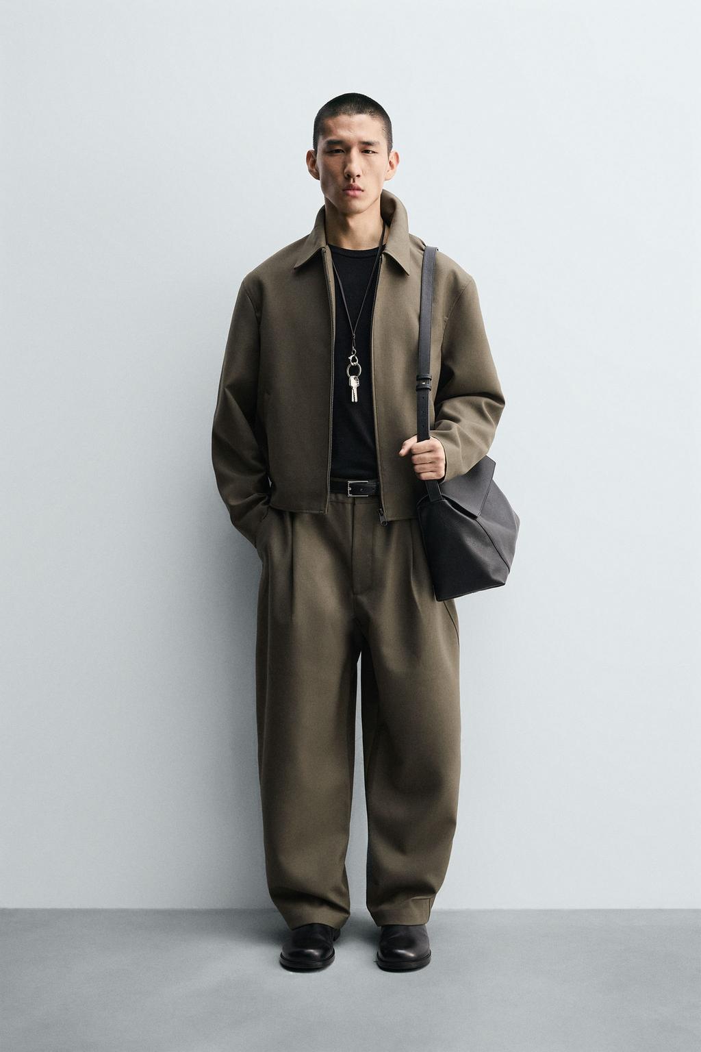 БРЮКИ BALLOON FIT С ЗАЩИПАМИ