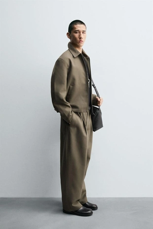 Брюки BALLOON FIT с защипами- Заказать в России