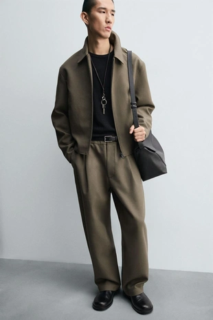 Брюки BALLOON FIT с защипами- Заказать в России