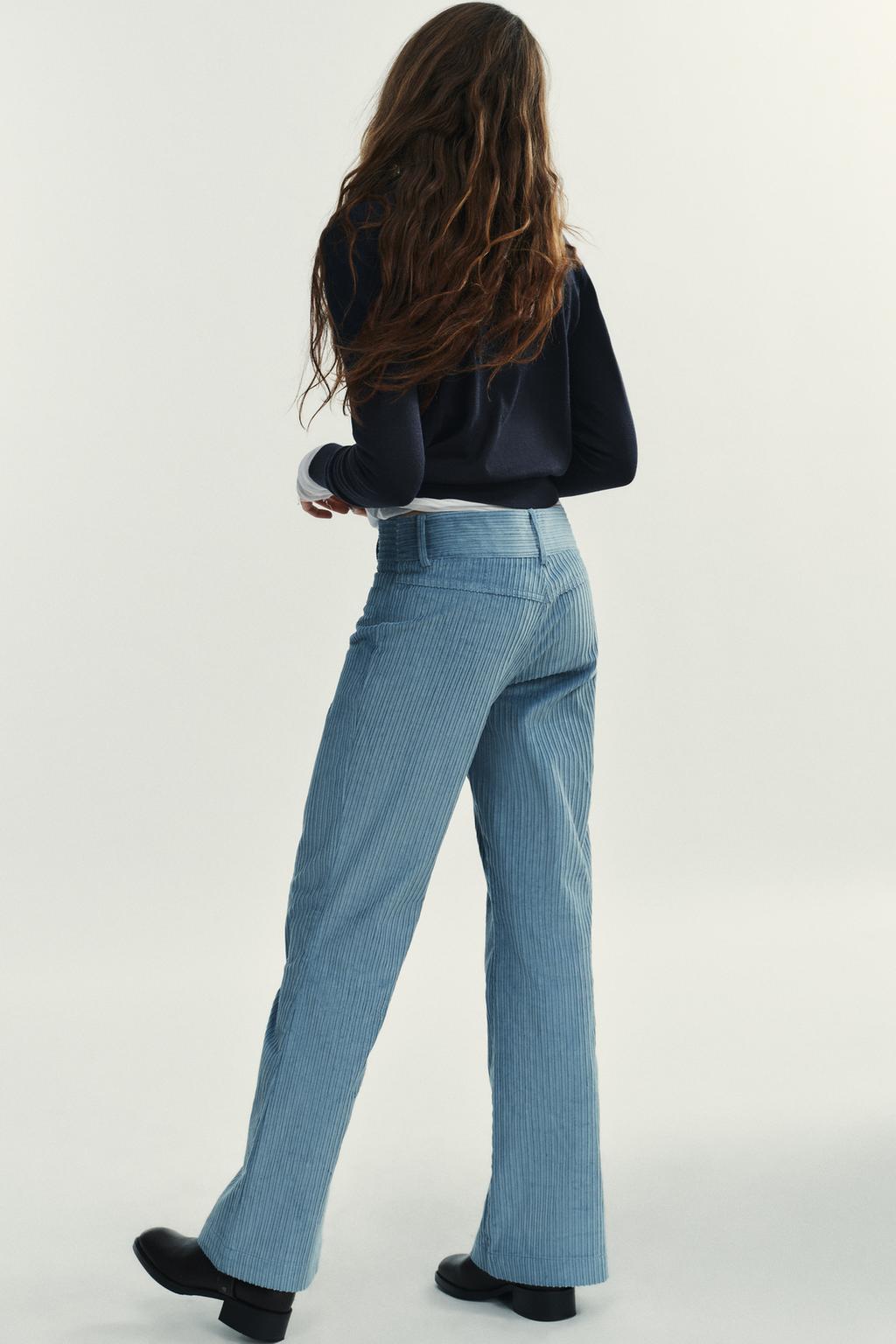 РАСКЛЕШЕННЫЕ ВЕЛЬВЕТОВЫЕ БРЮКИ