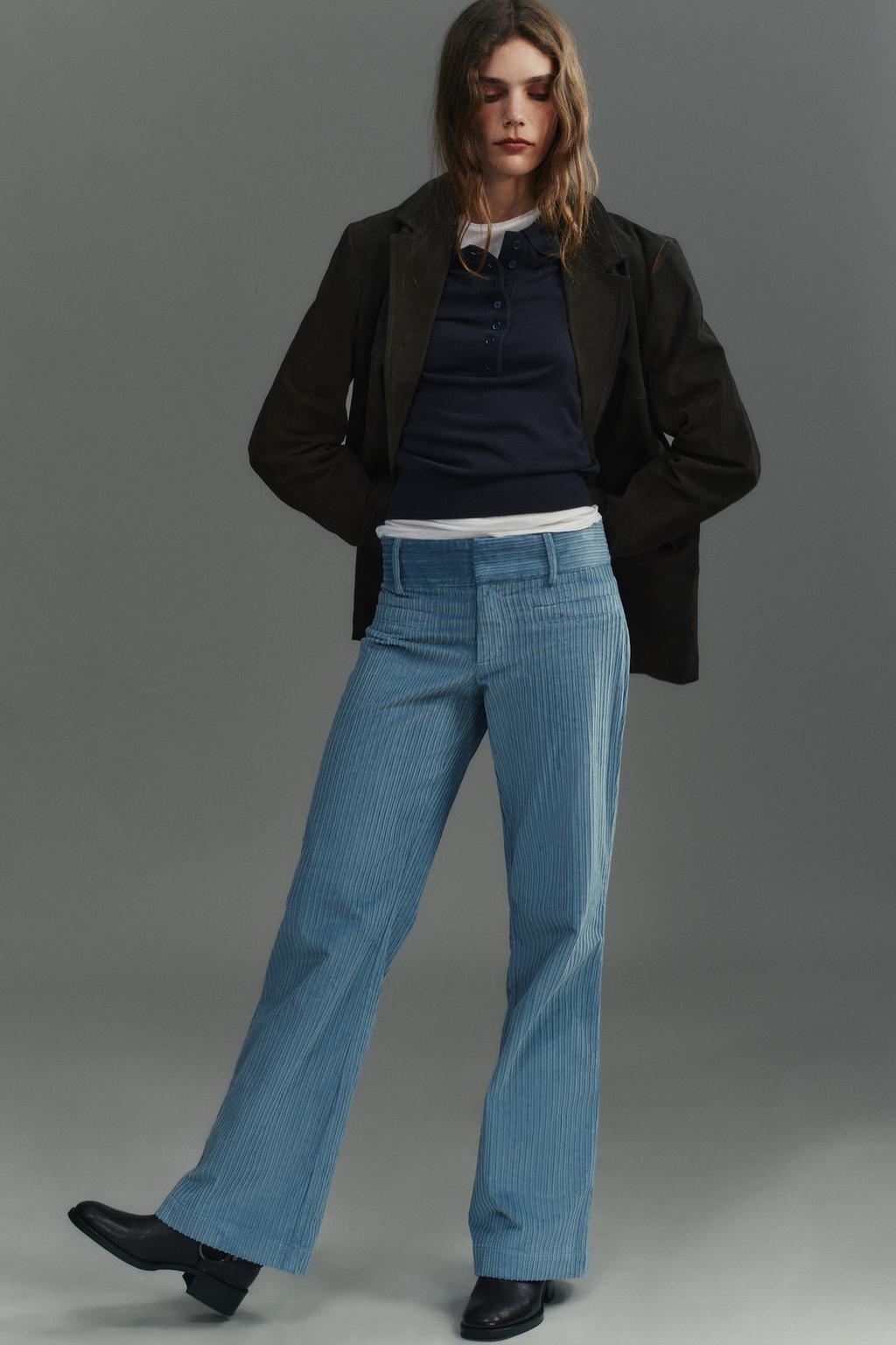 РАСКЛЕШЕННЫЕ ВЕЛЬВЕТОВЫЕ БРЮКИ