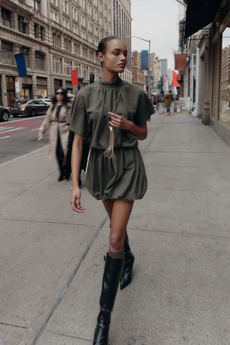 Платье мини balloon