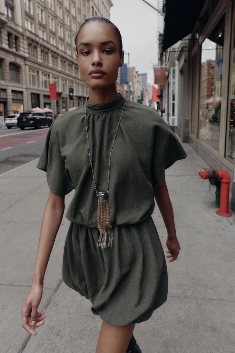 Платье мини balloon