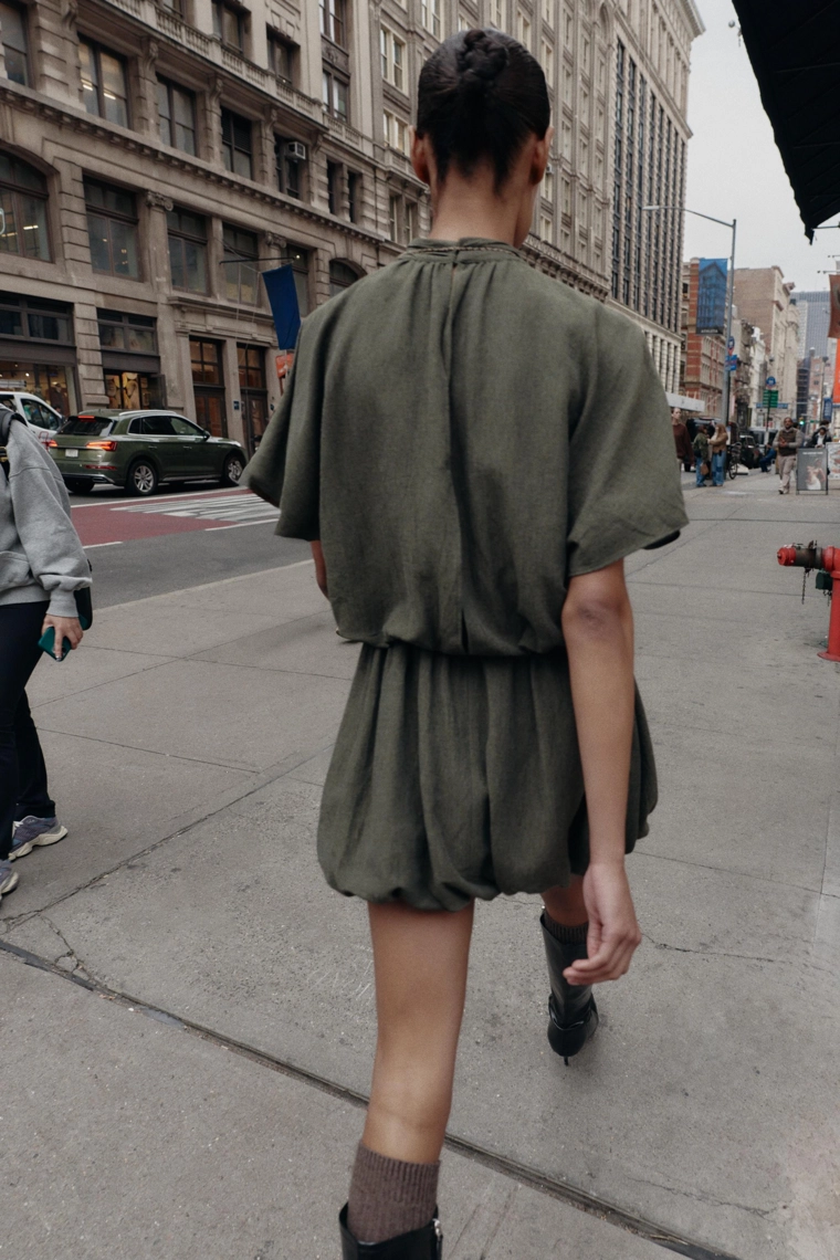 Платье мини balloon