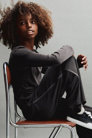 Купить Zara Спортивный лонгслив со сборками