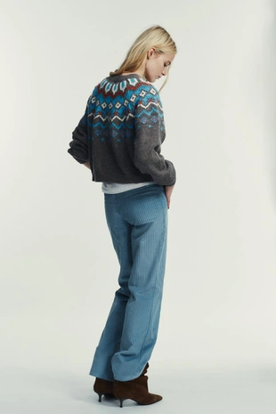 Жаккардовый свитер- Заказать в России