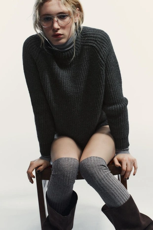 Вязаный свитер «жемчуг»- Заказать в России