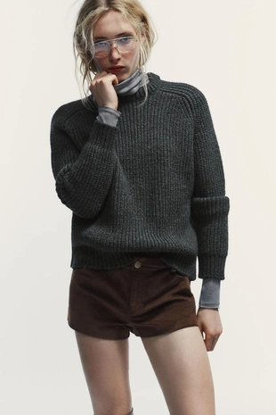 Вязаный свитер «жемчуг»- Заказать в России