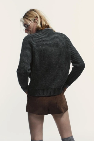 Вязаный свитер «жемчуг»- Заказать в России