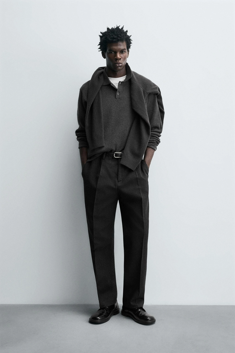 Брюки из ограниченной коллекции на основе хлопка и шерсти