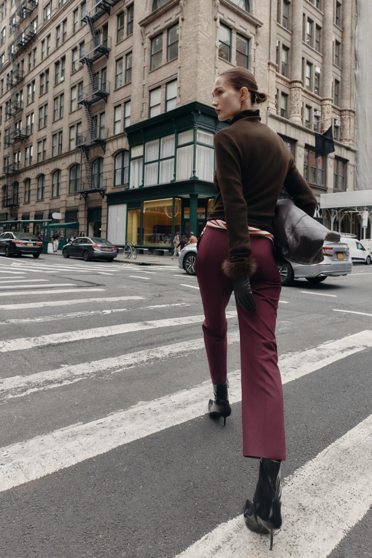 Брюки прямого кроя