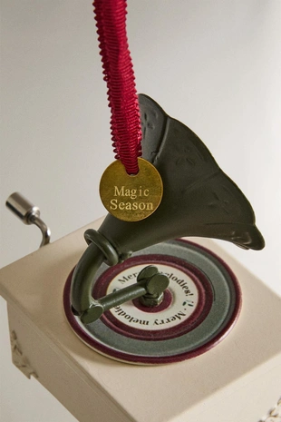 Рождественская игрушка ёлочка граммофон- Заказать в России