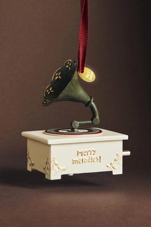 Рождественская игрушка ёлочка граммофон- Заказать в России
