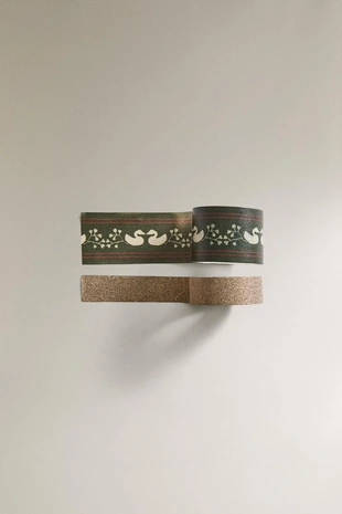 Набор самоклеящихся рождественских лент (набор из 2)- Заказать в России