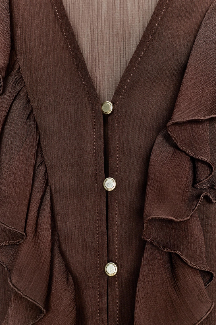 Платье миди с контрастным поясом