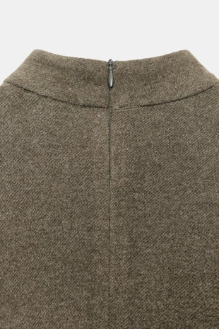 Платье из мягкой ткани с ремнем- Заказать в России