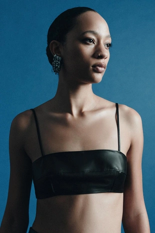 Коллекция ZW: топ-бандо из 100% кожи - LIMITED EDITION- Заказать в России