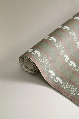 Бумага для упаковки подарков с утенком на рождество- Заказать в России