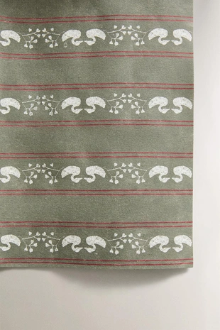 Бумага для упаковки подарков с утенком на рождество- Заказать в России