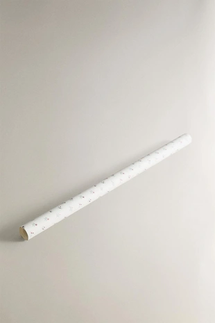 Блестящая упаковочная бумага для подарков на рождество с листьями- Заказать в России