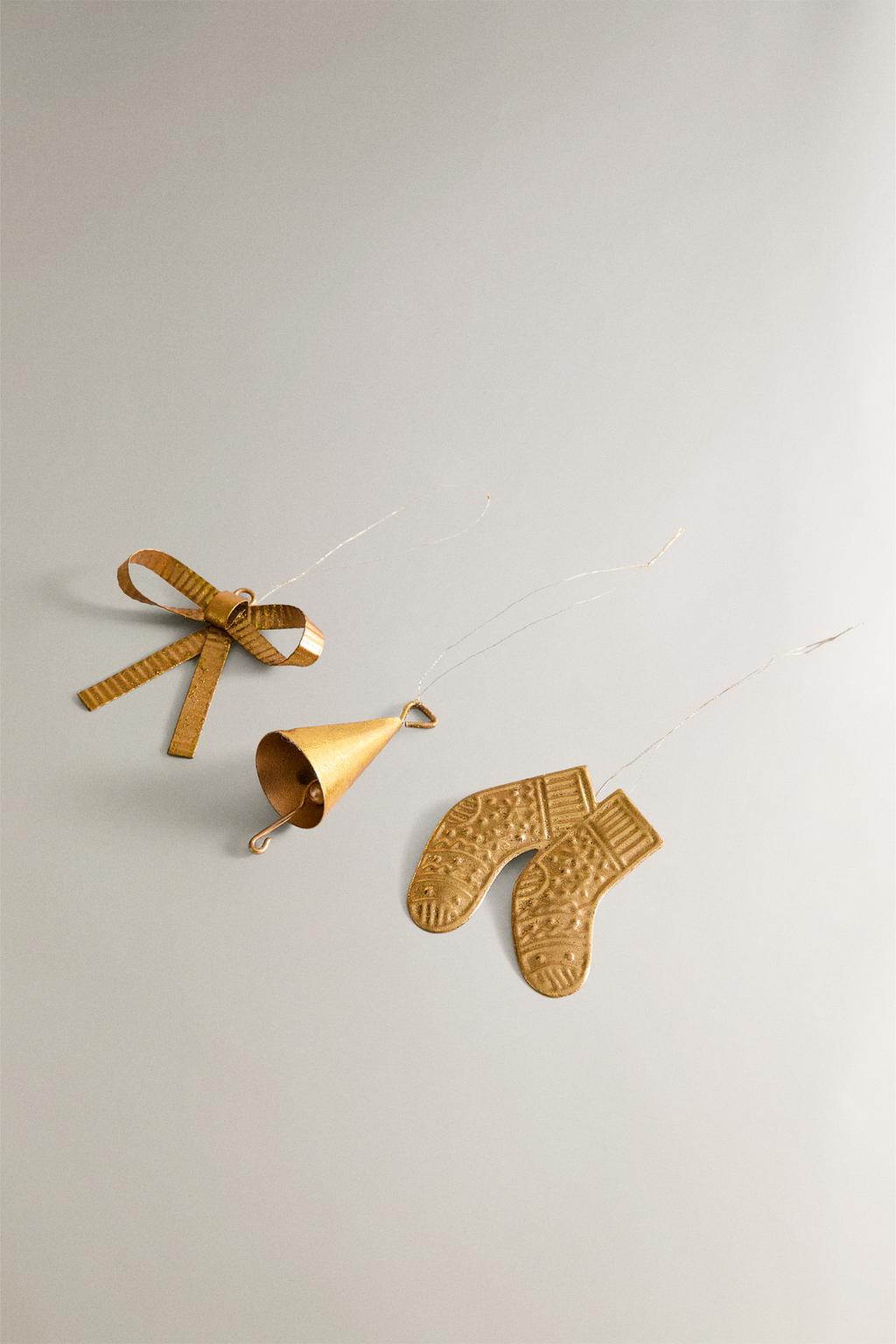 Набор металлических рождественских аксессуаров (набор из 3)