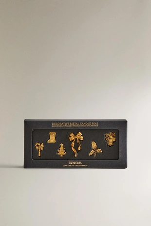 Набор рождественских штырей для свечей (упаковка из 6 штук)- Заказать в России