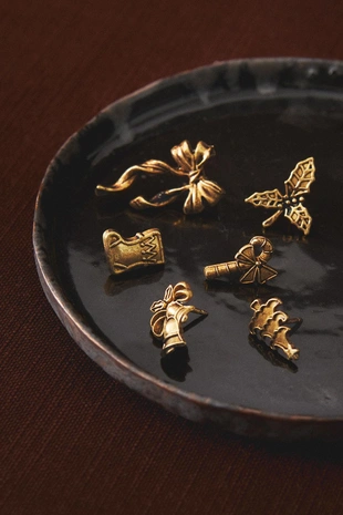 Набор рождественских штырей для свечей (упаковка из 6 штук)- Заказать в России