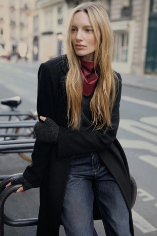 Короткие трикотажные митенки