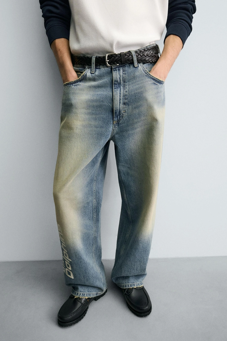 Джинсы свободного кроя с вышивкой nfl miami dolphins