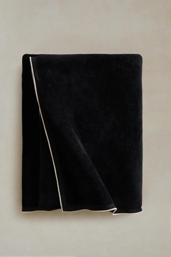 Махровое полотенце velour overlock