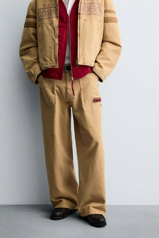 Мешковатые брюки с вышитой нашивкой NFL WASHINGTON COMMANDERS- Заказать в России