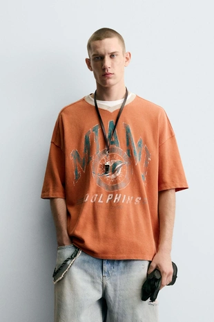 Футболка структурированная NFL MIAMI DOLPHINS- Заказать в России