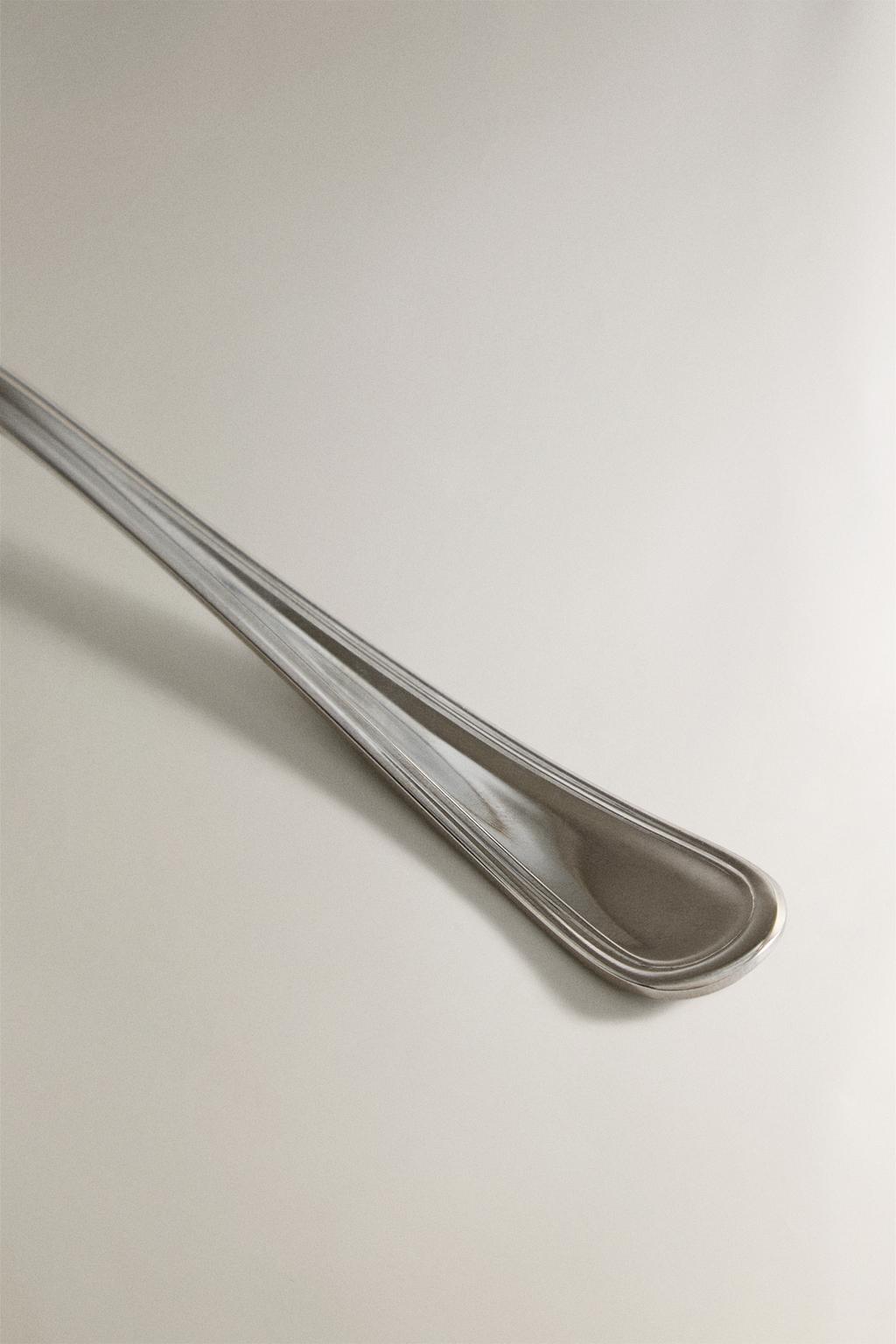 Блестящая кофейная ложка из нержавеющей стали