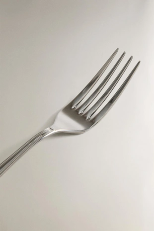 Блестящий стальной сервировочный вилы- Заказать в России