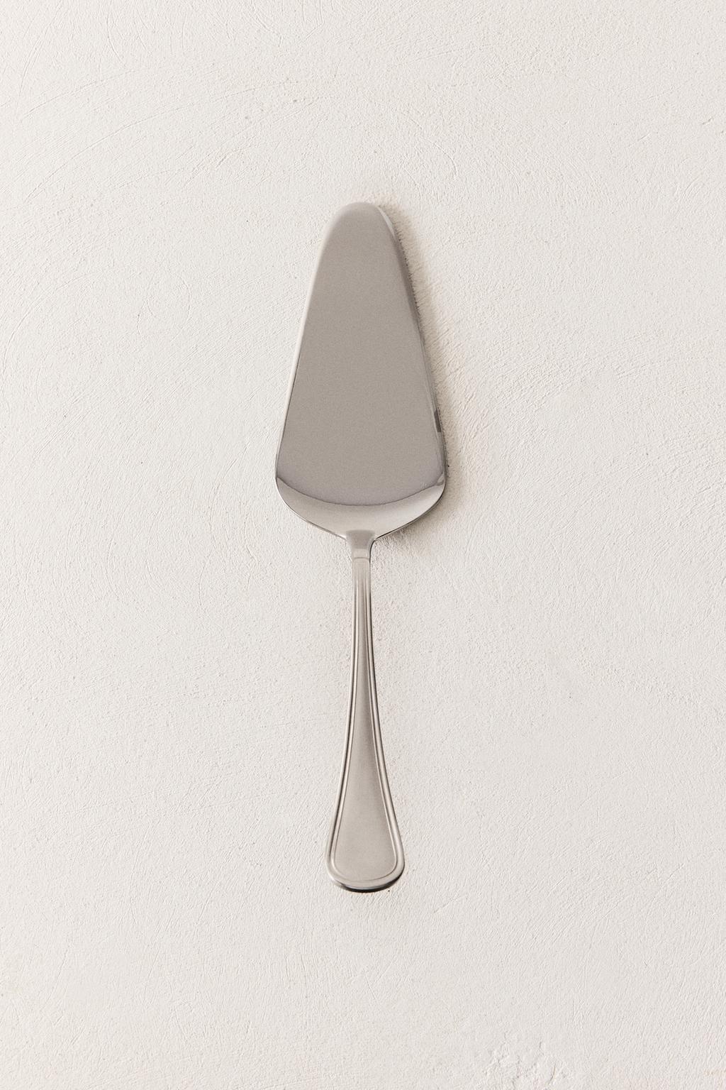 Блестящий стеклянный тортовый нож