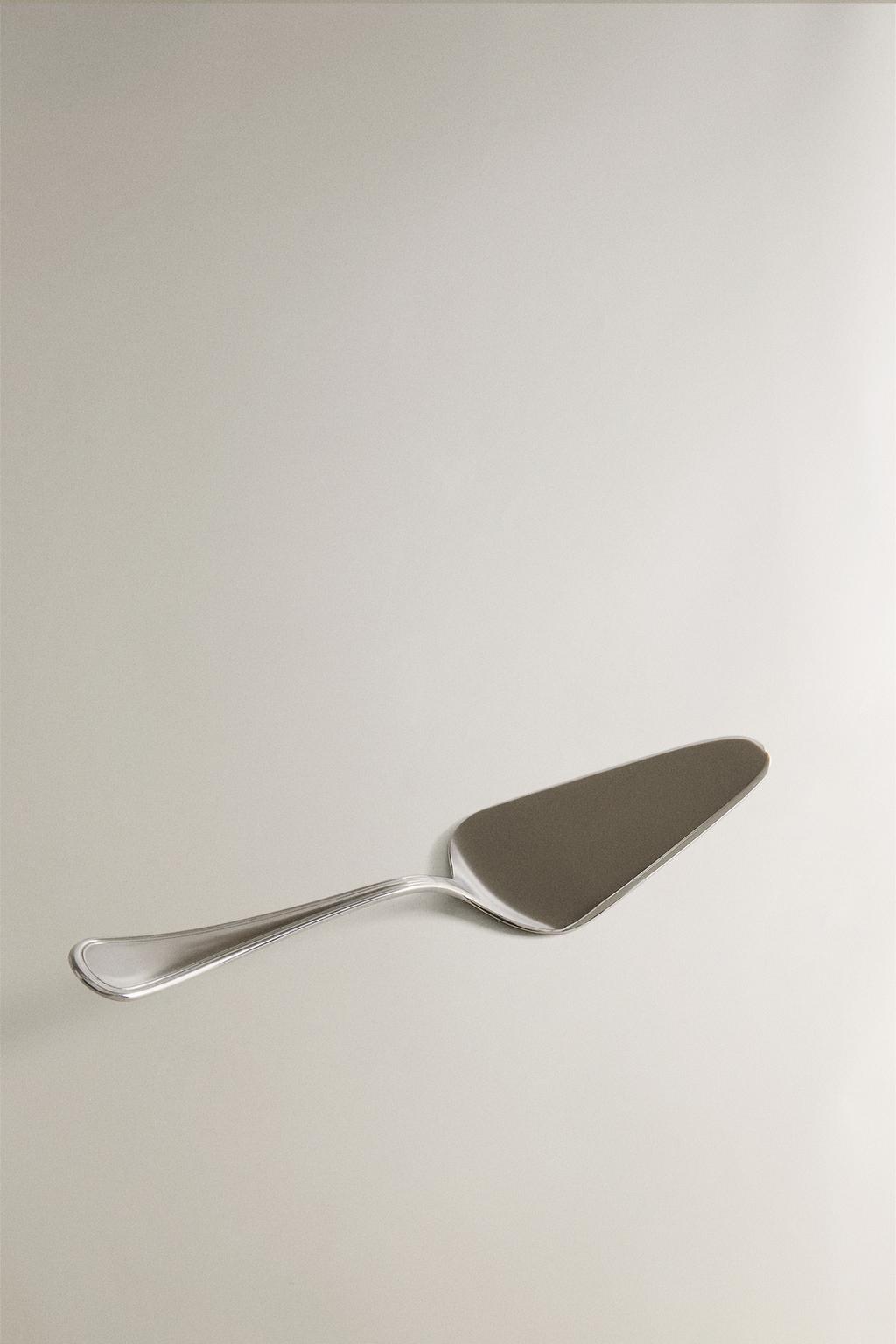 Блестящий стеклянный тортовый нож