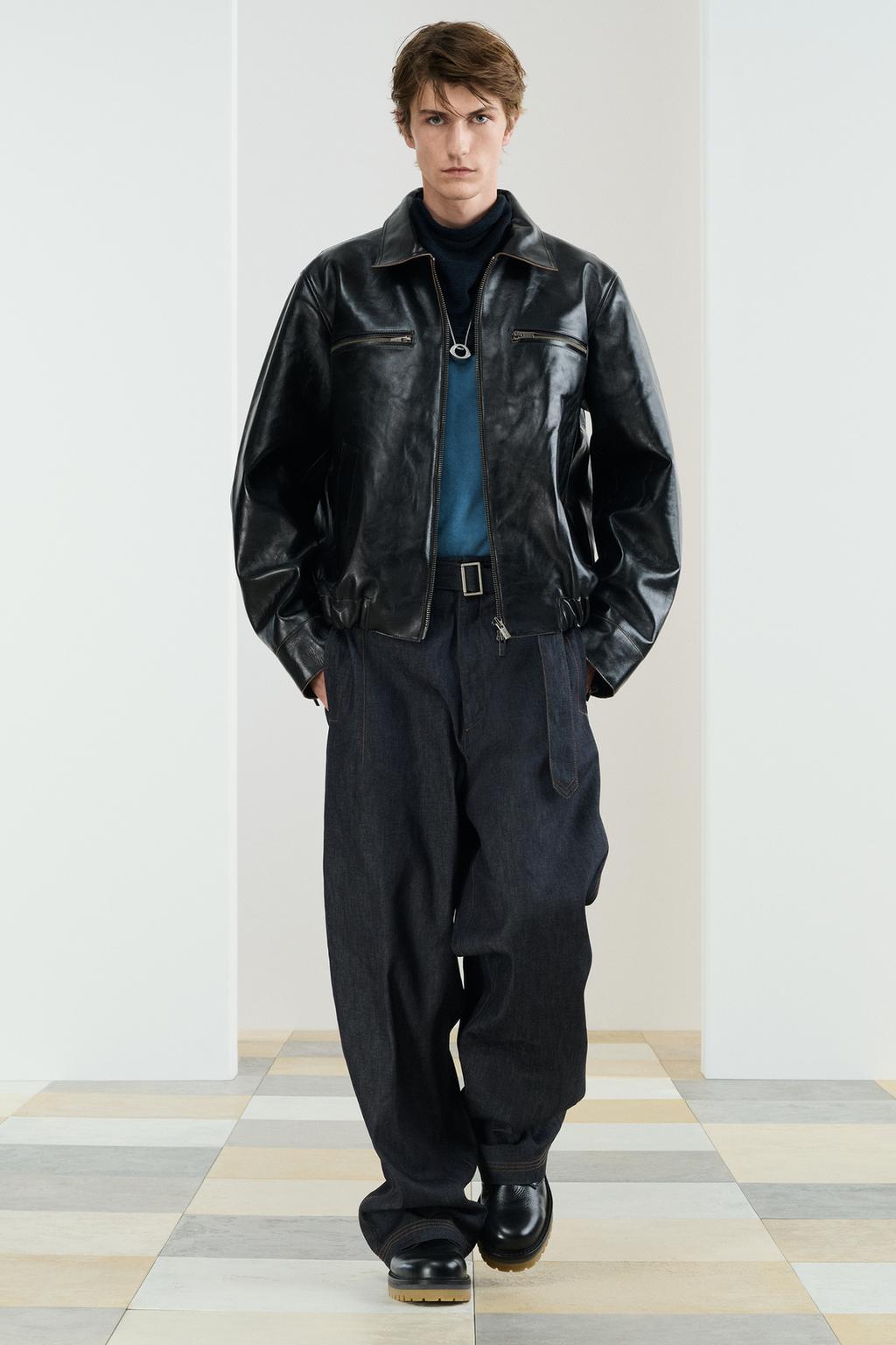 Кожаная куртка lthr bkr jktc