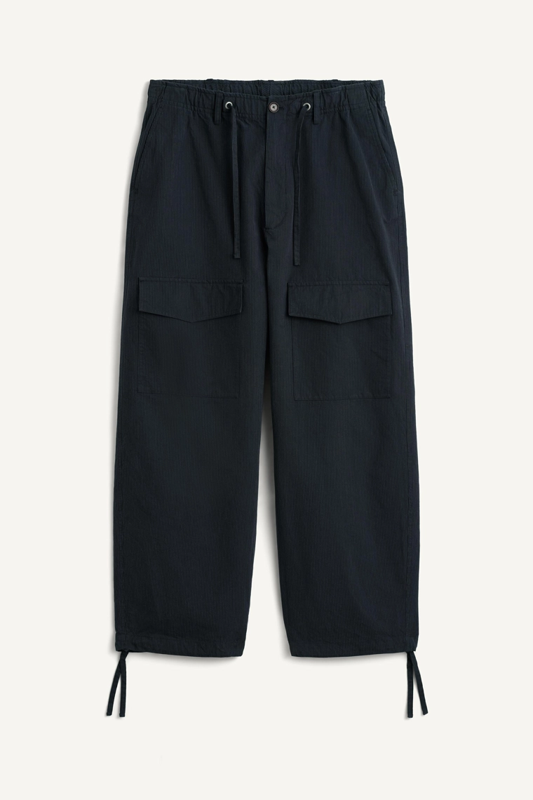 Полосатые хлопковые штаны