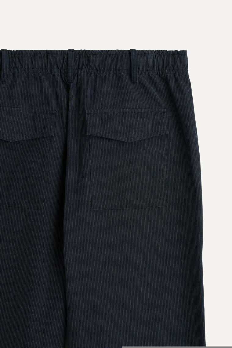 Полосатые хлопковые штаны