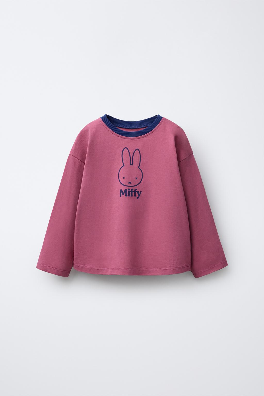 ФУТБОЛКА С ПРИНТОМ MIFFY™ MERCIS BV © И КОНТРАСТНЫМИ ВСТАВКАМИ