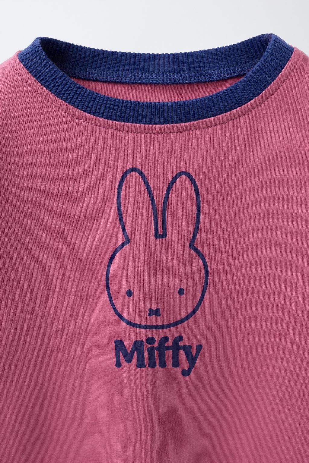 ФУТБОЛКА С ПРИНТОМ MIFFY™ MERCIS BV © И КОНТРАСТНЫМИ ВСТАВКАМИ