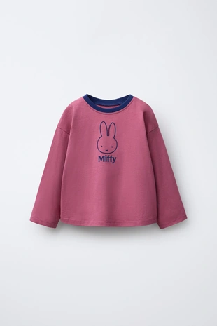 Футболка с принтом MIFFY™ MERCIS BV © и контрастными вставками- Заказать в России
