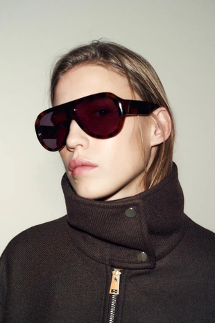 Бомбер из шерсти с высоким воротником- Заказать в России