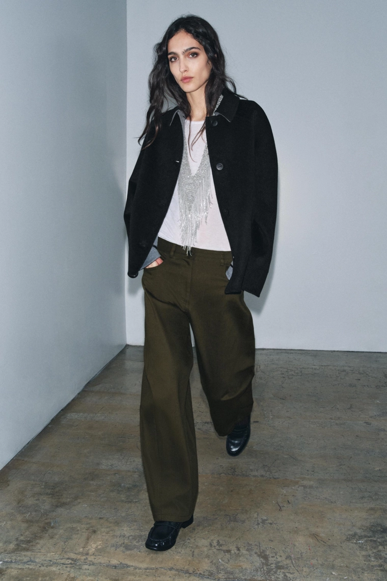 Пиджак из шерстяной смеси коллекции zara woman