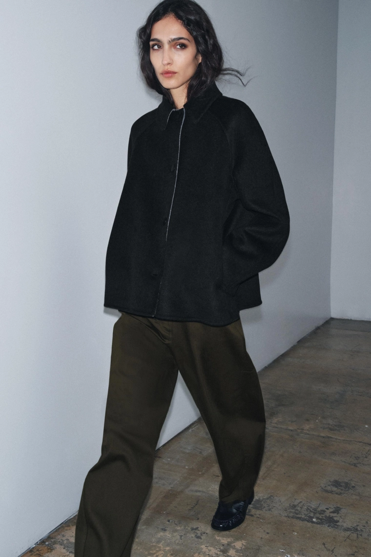 Пиджак из шерстяной смеси коллекции zara woman