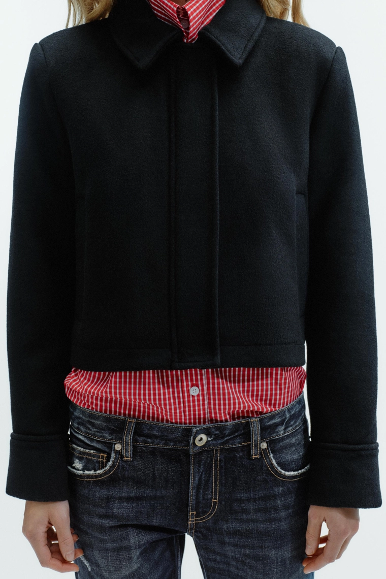 Пиджак из шерстяной смеси с карманами
