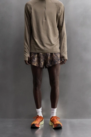 Беговые шорты с принтом в виде деревьев- Заказать в России