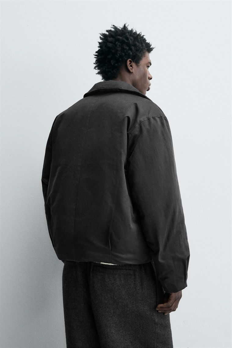 Укороченный пуховик с курткой