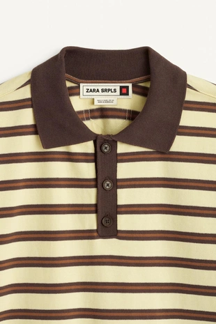 Light yellow | 6858/706/306 - Zara Полосатая футболка 15