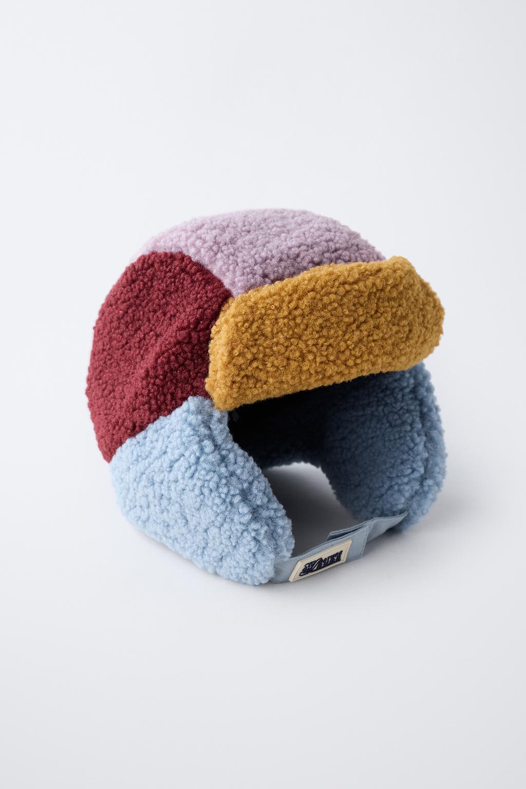 Многоцветная головная повязка из искусственного меха